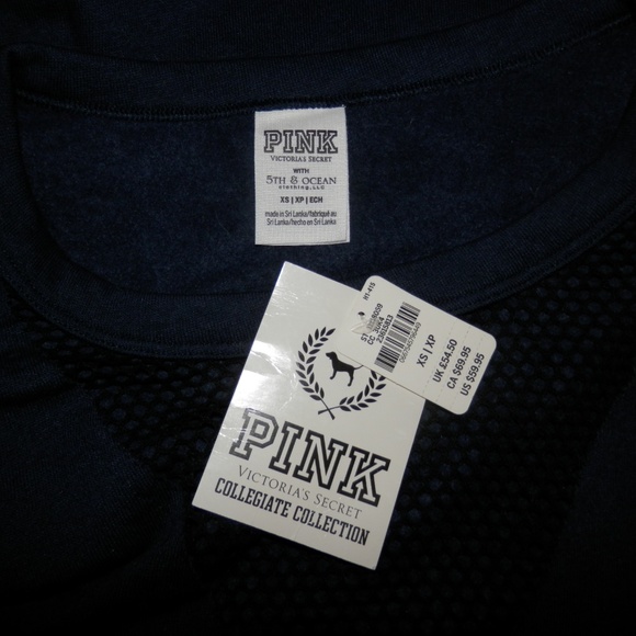 NEW Victoria Secret XS WV Pull Over Sweatshirt Top - Picture 7 of 7